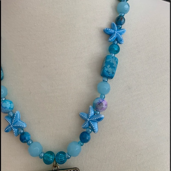 Blue Starfish Necklace - Picture 3 of 4
